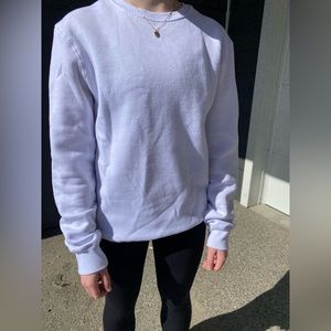 White mens crewneck